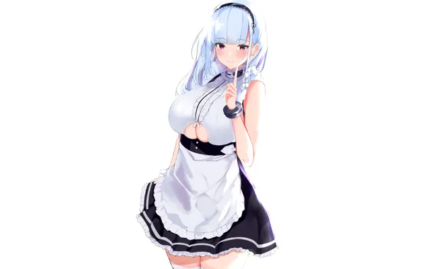 Girl, sexy, cleavage, long hair, dress, boobs, anime, beautiful