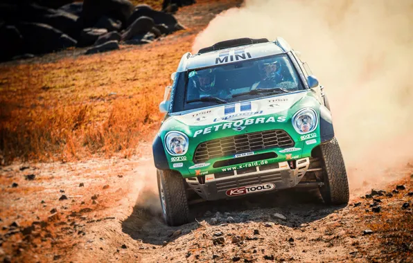 Авто, Mini, Пыль, Спорт, Зеленый, Машина, Скорость, Гонка