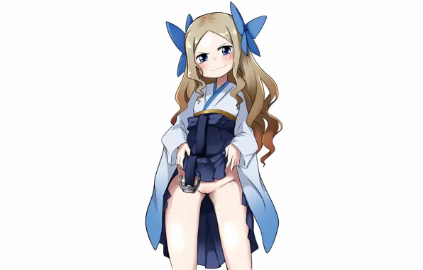 Girl, sexy, yukata, long hair, dress, pussy, anime, blue eyes