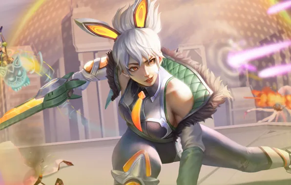 Leauge of legends, game art, battle bunny raven, Battle Bunny