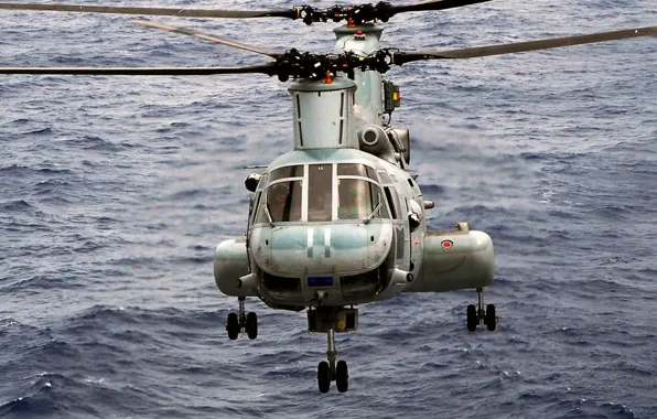 Boeing, американский средний военно-транспортный вертолёт, Sea Knight, Vertol, CH-46, Корпус морской пехоты США