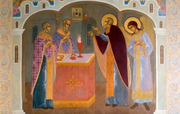 Фреска, икона, Троице-Сергиева Лавра