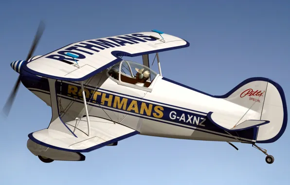 3D модель, биплан, Pits S1 Rothmans
