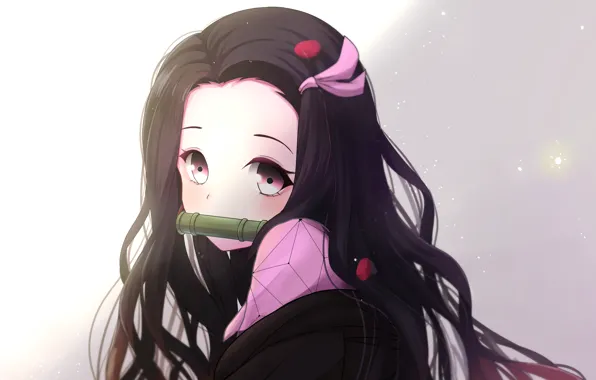 Девушка, Аниме, Anime, Nezuko Kamado, Kimetsu no Yaiba