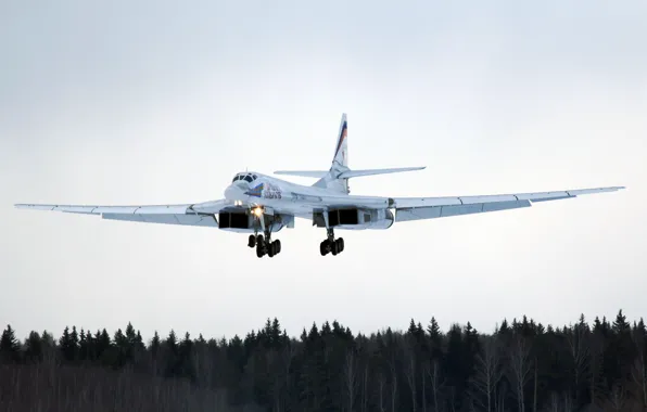 Картинка Туполев, Ту-160, ВВС России, Стратегический самолет, Бомбардировщик дальней авиации