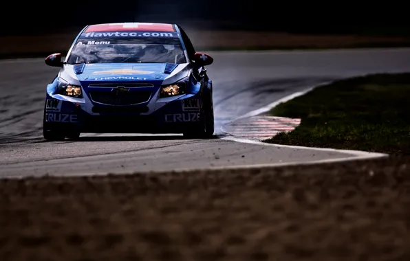 Фон, обои, трасса, Chevrolet, гонки, автомобиль, Cruze, WTCC