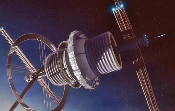 Space, starbase, bernal sphere