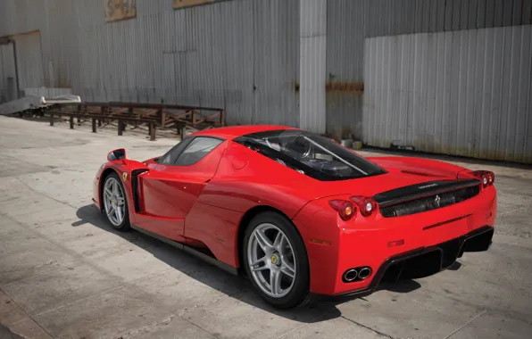 Картинка Ferrari, Ferrari Enzo, Enzo, rear view