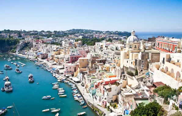Italy, Campania, Procida, Napoli district