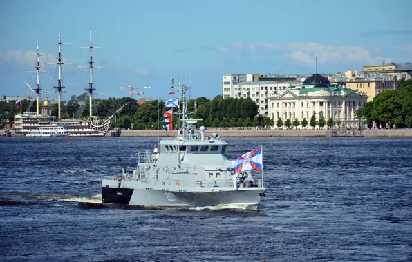 Праздник, катер, нева, противодиверсионный, грачонок