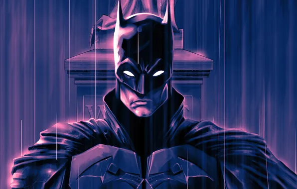 Рисунок, маска, арт, костюм, Batman, DC Comics