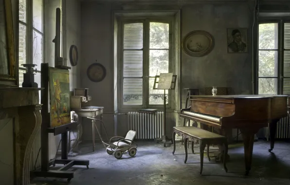 Картинка музыка, комната, пианино