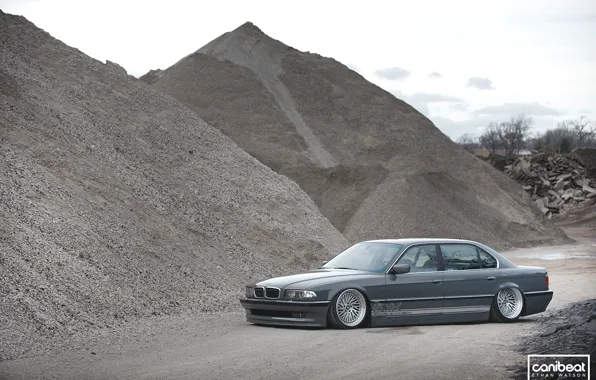 BMW, tuning, Stance, canibeat, E38, 740il