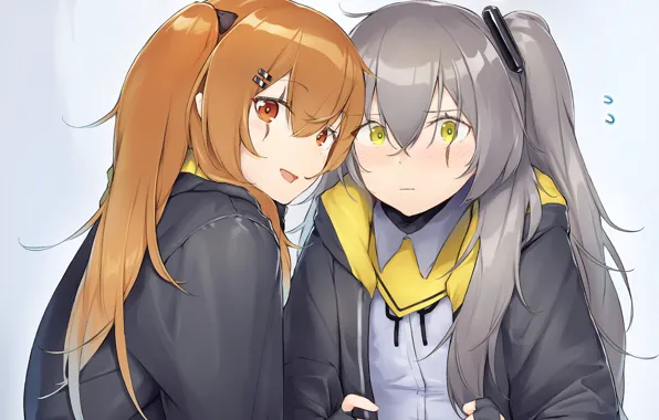 Девушки, смотрят, Girls Frontline, Девушки фронта