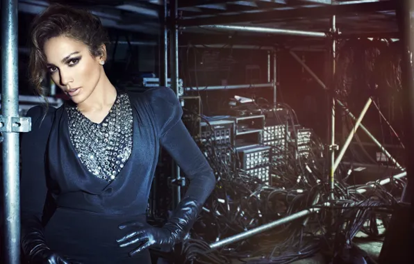 Девушка, яркий, макияж, актриса, бриллианты, певица, Jennifer Lopez, красотка