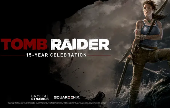 Взгляд, девушка, игры, луна, Tomb Raider, Lara Croft