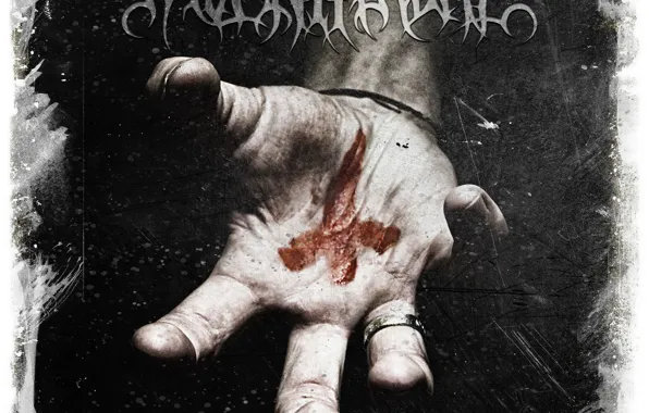 Мрак, рука, Обложка, RAVEN THRONE, Algiz, альгиз, потёртости, сингл