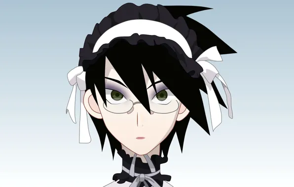 Очки, горничная, Sayonara Zetsubou Sensei, Прощай безрадостный сенсей