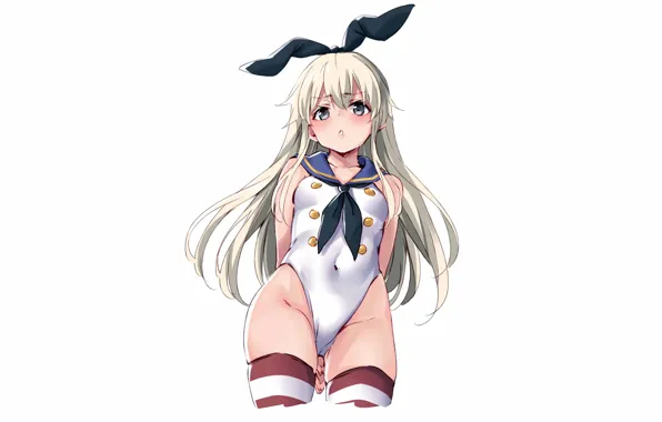 Girl, sexy, thighhighs, long hair, anime, beautiful, pretty, erotic