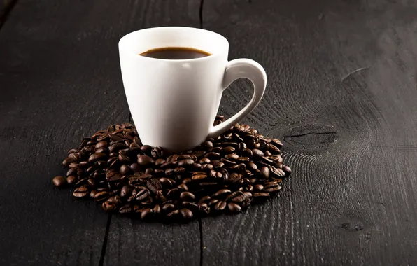 Картинка кофе, зерна, чашка, cup, beans, coffee