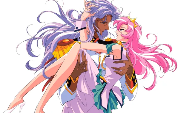 Романтика, аниме, арт, пара, revolutionary girl utena