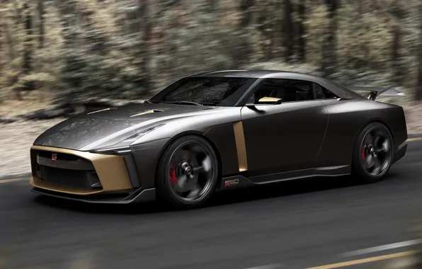 Concept, скорость, Nissan, 2018, ItalDesign, GT-R50