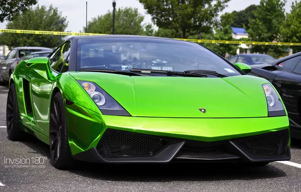 Картинка Lamborghini, Superleggera, Gallardo, Green Crome