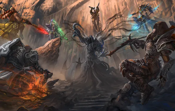 Diablo 3, Demon Hunter, Barbarian, Wizard, Monk