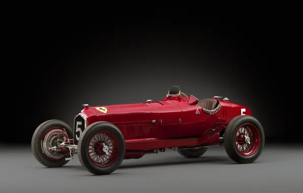 Картинка Спицы, Alfa Romeo, Classic, Scuderia Ferrari, 1932, Grand Prix, Classic car, Sports car