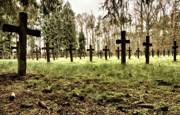 Фон, кресты, кладбище