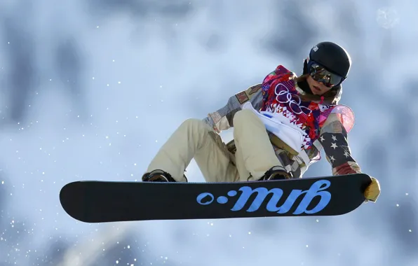 Картинка золотая медаль, американская, Сочи 2014, Кэйтлин Фаррингтон, сноубордистка
