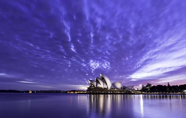 Картинка dusk, Sydney, opera house