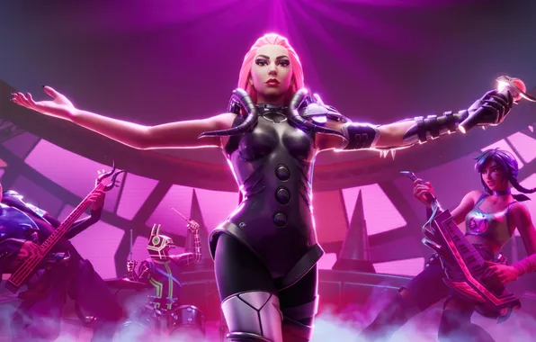 Pink, Games, Lady Gaga, Fortnite