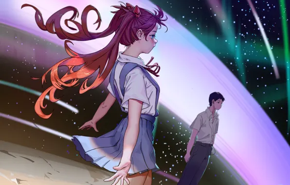 Евангелион, Evangelion, Asuka Langley Sohryu Shinji, Ikari Евангелион