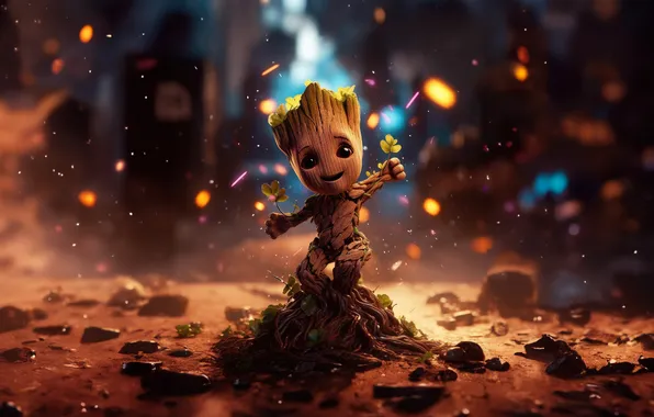 Картинка baby, joy, groot, overflowing