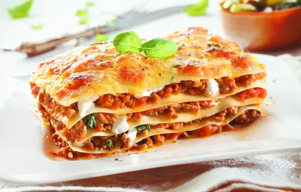 Картинка food, italy, meat, meal, tasty, pasta, healty, lasagna