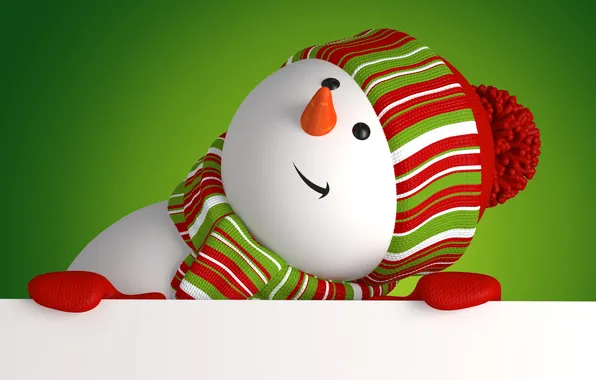 Новый год, снеговик, christmas, new year, cute, snowman, banner