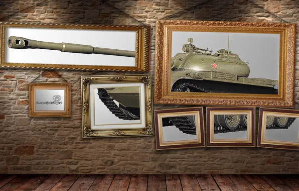 Стена, Картины, Креатив, Т-54, WoT, World of Tanks