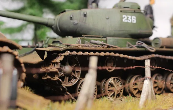 Игрушка, советский, моделька, тяжёлый танк, КВ-122