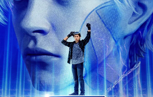 Фильм, очки, парень, 2018, Ready Player One, Первому игроку приготовиться