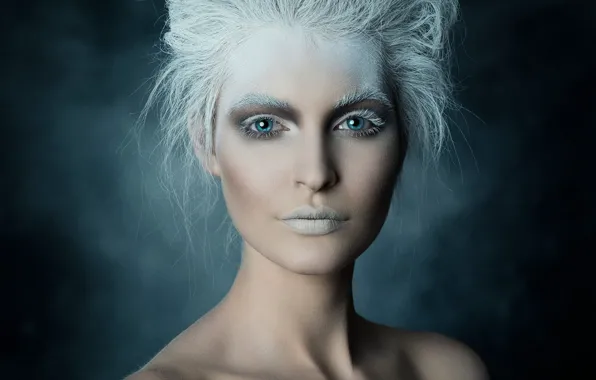 Девушка, портрет, макияж, styling, ретушь, Ice Queen, Michael Schnabl, Nadja Hluchovsky