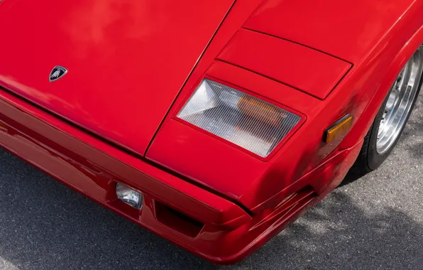 Lamborghini, red, Countach, Lamborghini Countach 25th Anniversary