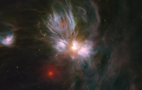 Картинка туманность, Единорог, в созвездии, отражающая, NGC 2170