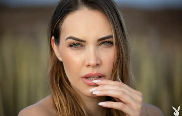 Model, Jasmine, Looking At Camera, Sensual Gaze, PLayboy
