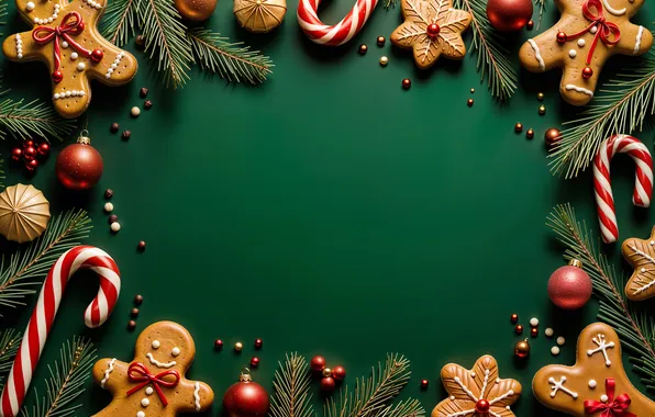 Украшения, фон, шары, Рождество, Новый год, golden, new year, Christmas