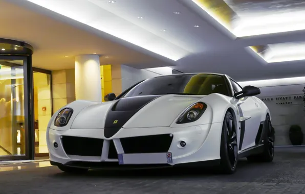 Картинка Ferrari, 599, White, Mansory, Stallone