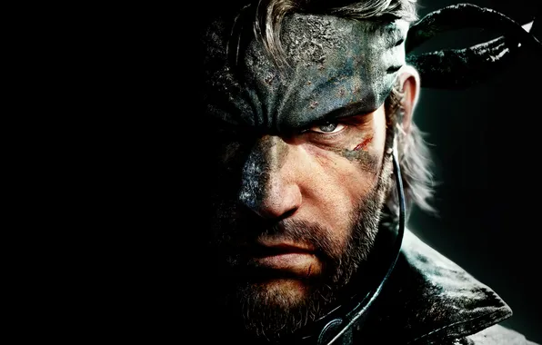 Картинка Games, Snake, Black Background, 2024 Games, Metal Gear Solid Delta: Snake Eater