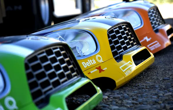 Желтый, Зеленый, Оранжевый, Корпус, Mini Cooper, MINI, Передок