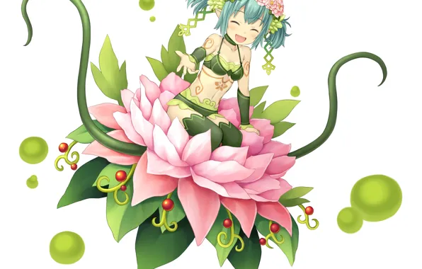 Цветок, Девочка, Monmusu Harem