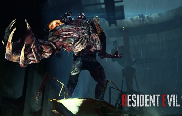 Монстр, тварь, Resident Evil 2, 2019